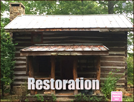 Historic Log Cabin Restoration  China Grove, North Carolina